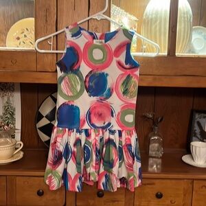 Girls size 4T Neiman Marcus Helena dress. EUC, abstract dot circle print